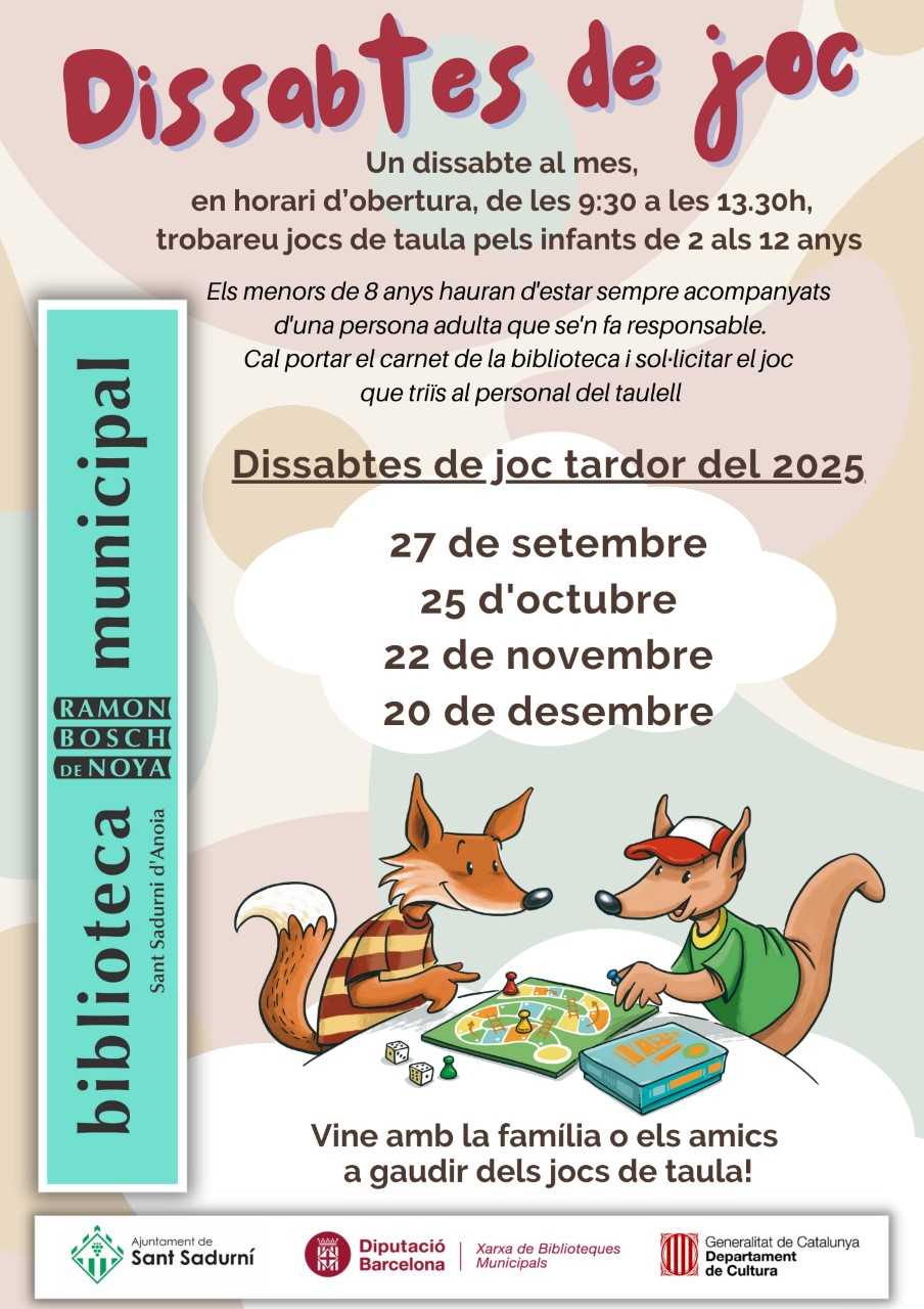dissabtes de joc