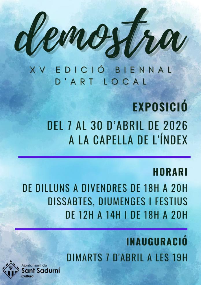 DEMOSTRA BIENNAL D'ART 2026