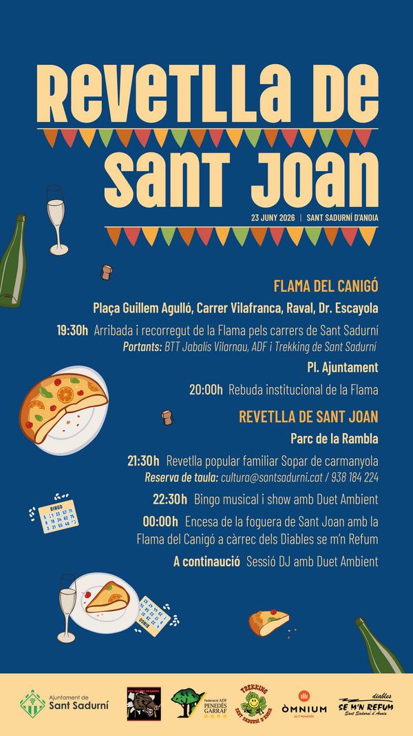 Cartell Revetlla Sant Joan 2026