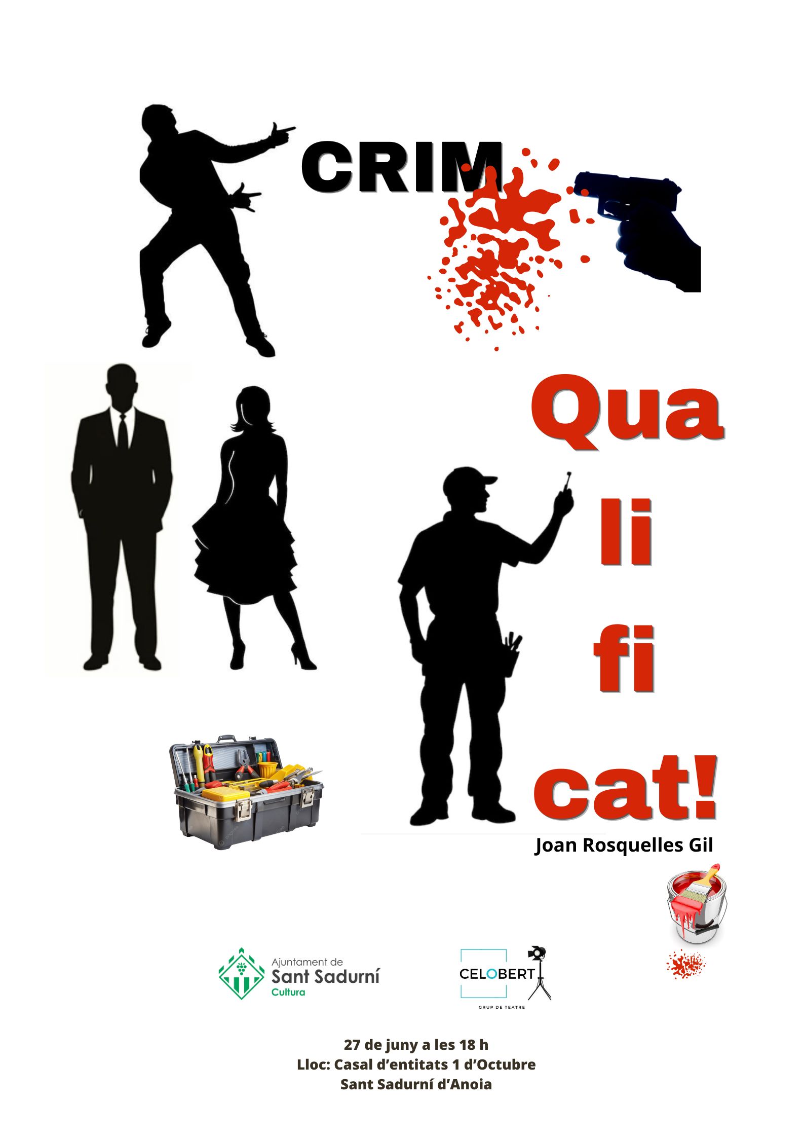 Cartell teatre "Crim qualificat!"