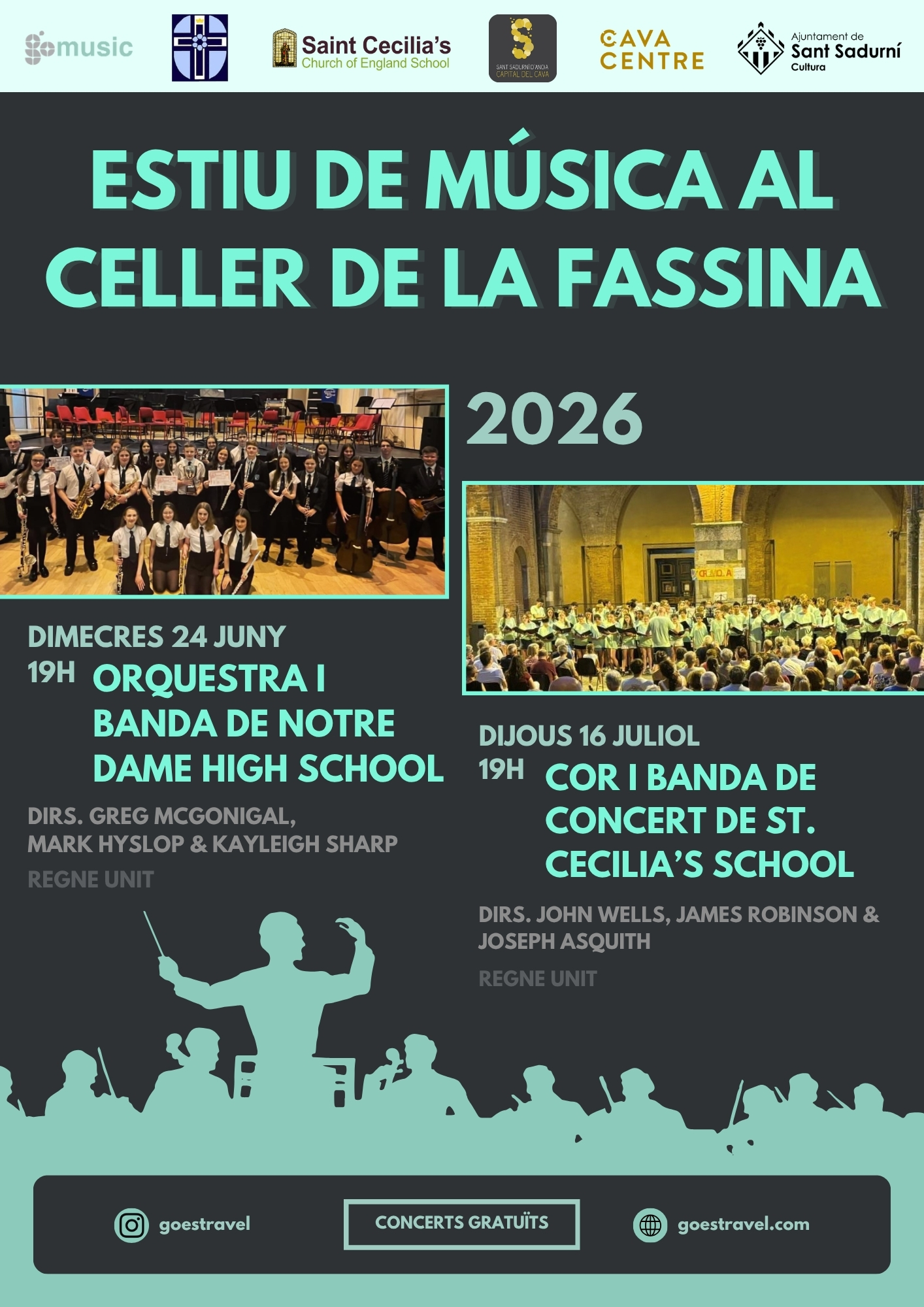 Concerts bandes internacionals 2026 Concerts bandes internacionals 2026