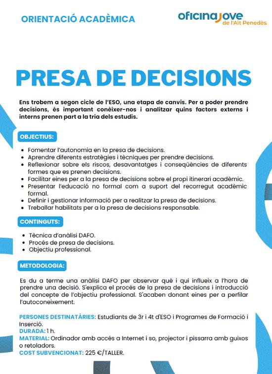 PRESA DECISIONS