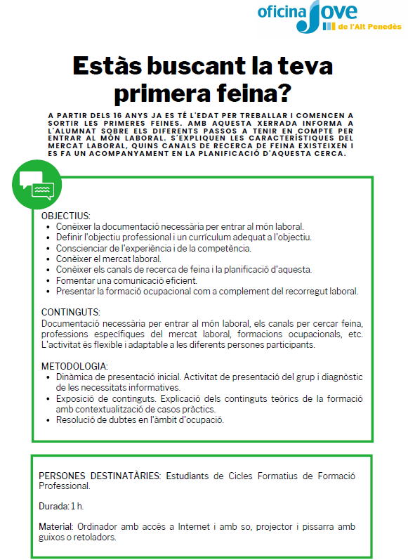 1a feina