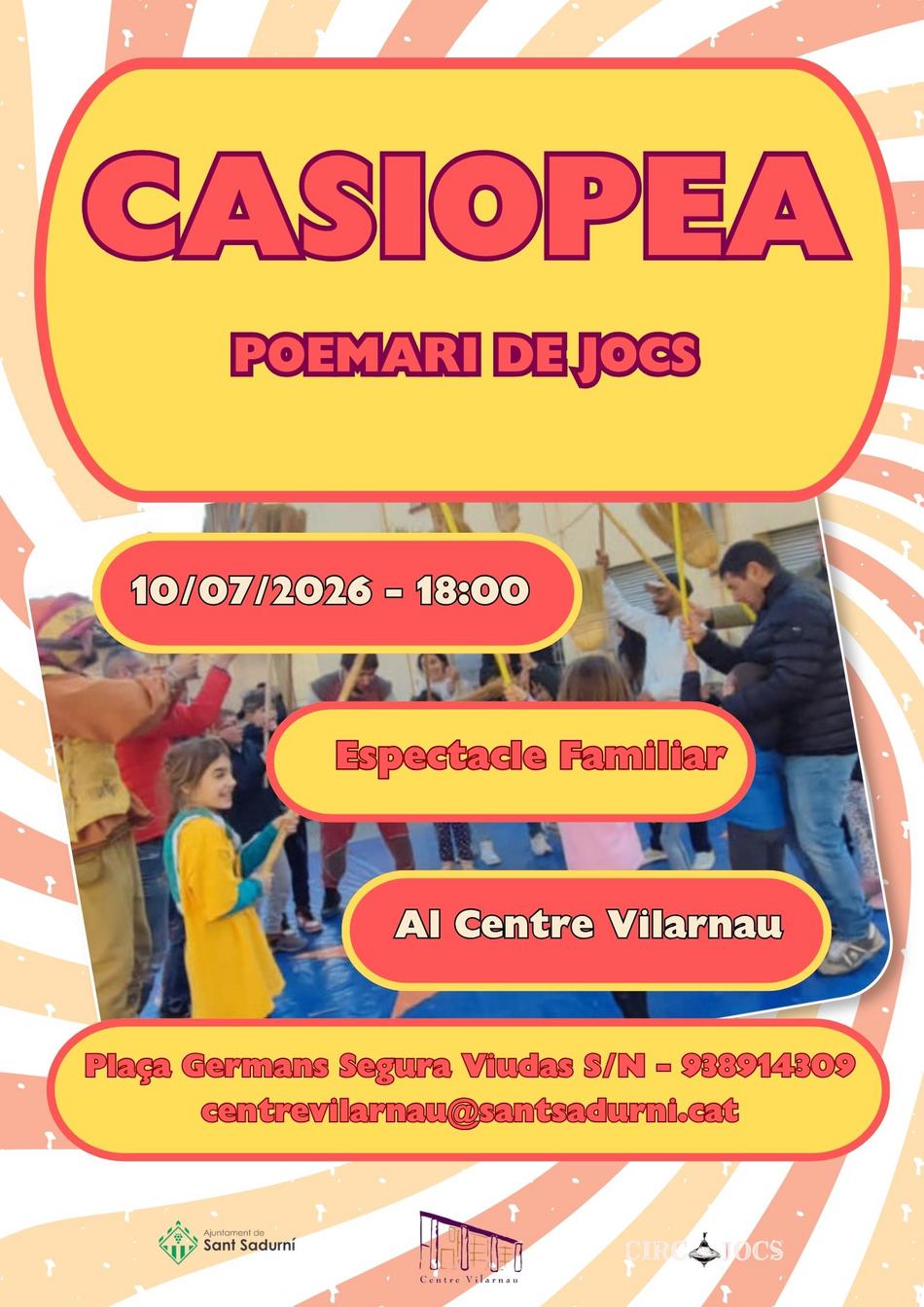 Casiopea poemari de jocs