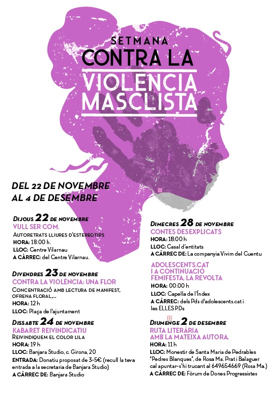 Setmana violència dones 2018