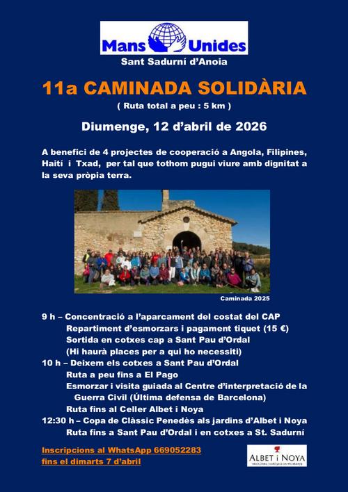caminada solidaria mans unides