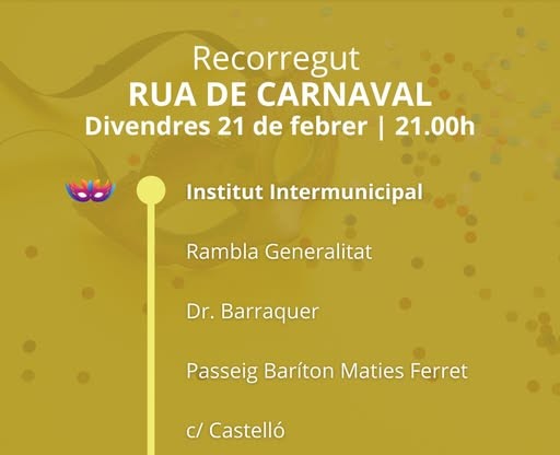 recorregut carnaval