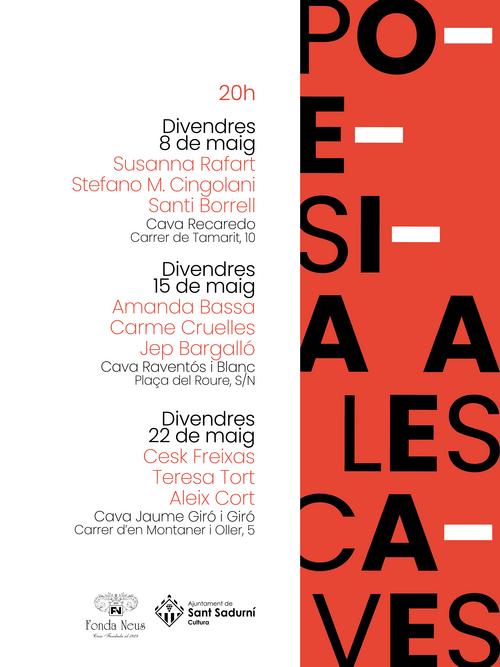 cartell poesia a les caves