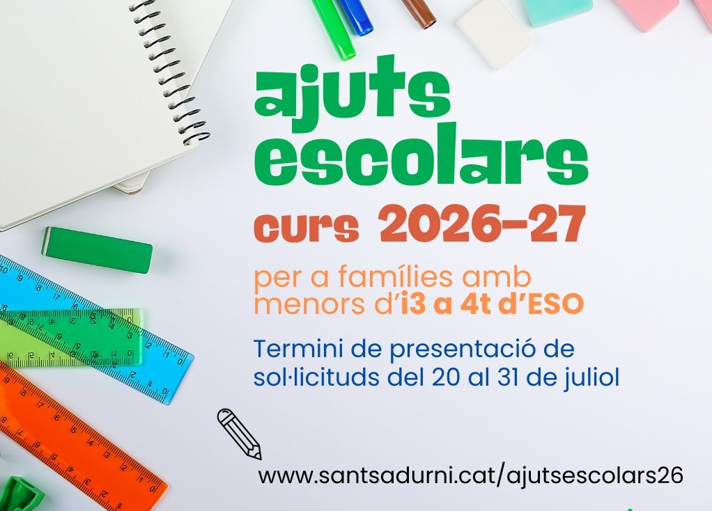 ajuts escolars 2026 ajuts escolars 2026