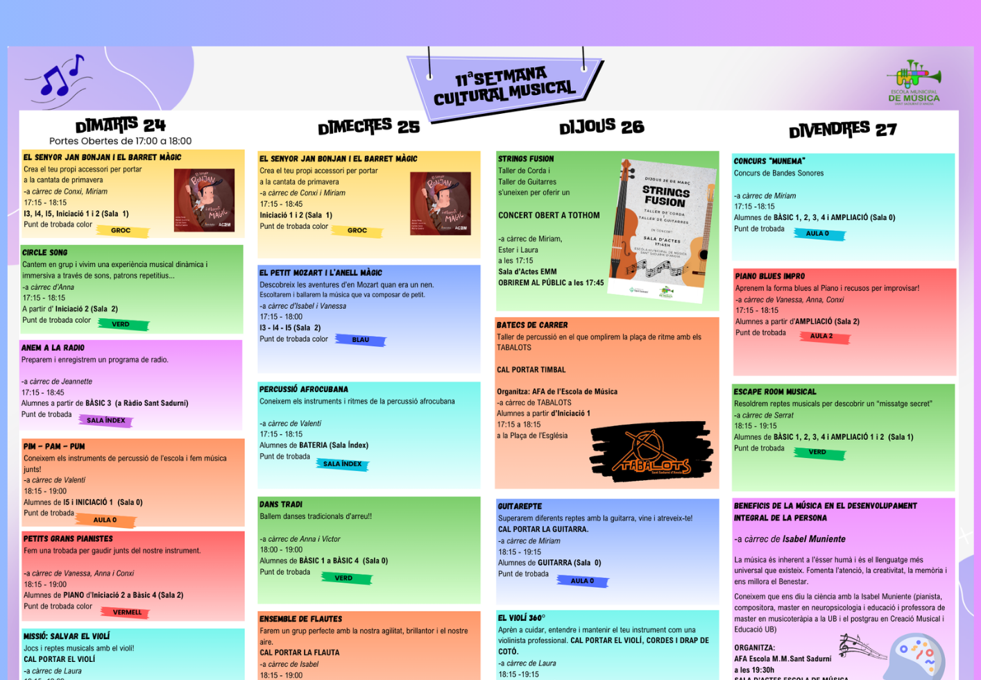 setmana cultural musical