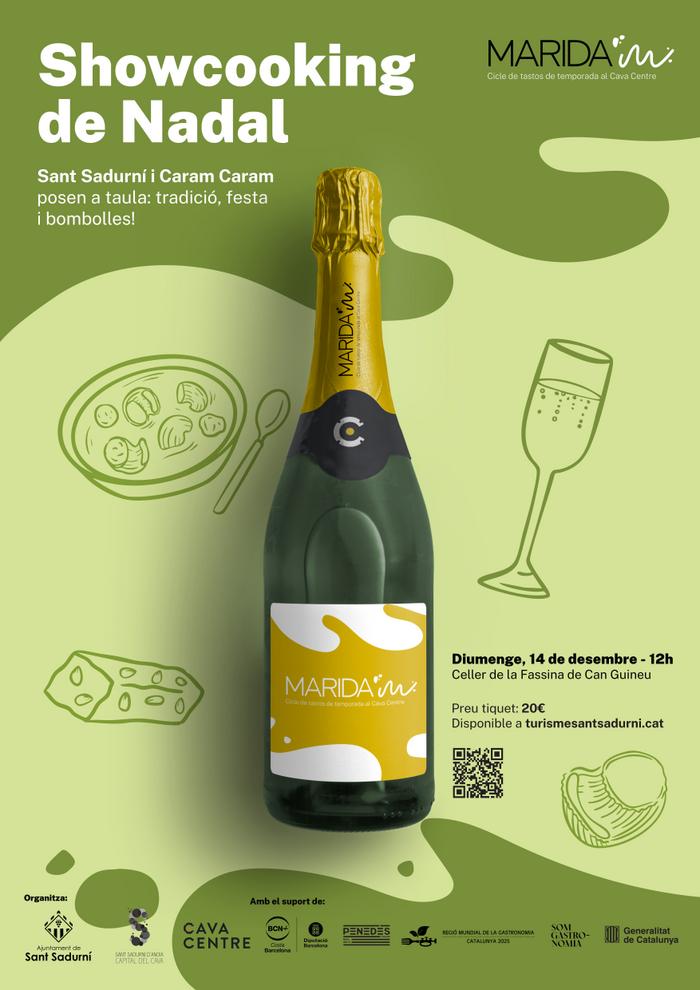 Showcooking de Nadal al Cava Centre